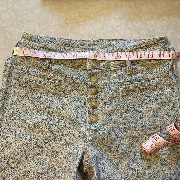 Anthropologie PILCRO ULTRA HIGH-RISE SLIM BUTTON FRONT UTILITY ANKLE JEANS Sz 27 - Picture 10 of 10